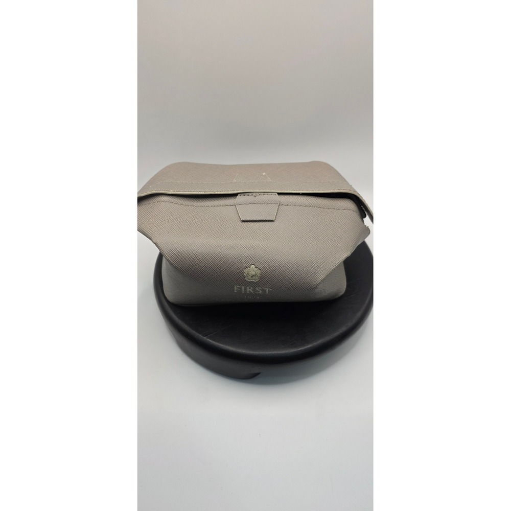 Anya Hindmarch FIRST 1924 Grey Saffiano Textured Wash Bag Travel Pouch